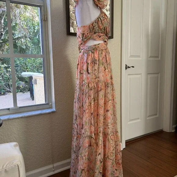 NWOT Anthropologie Fritillaria Floral Maxi Dress - Picture 7 of 9